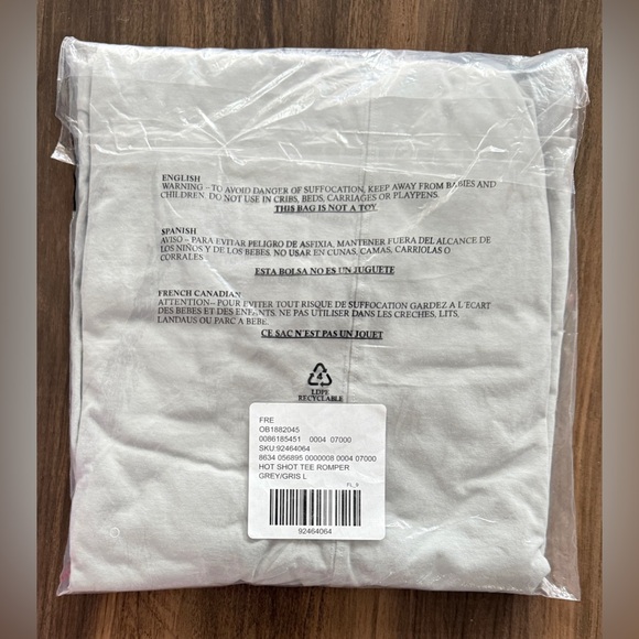 Free People Hot Shot Tee Romper in Beach Fog 🤍 Grey - Picture 4 of 6